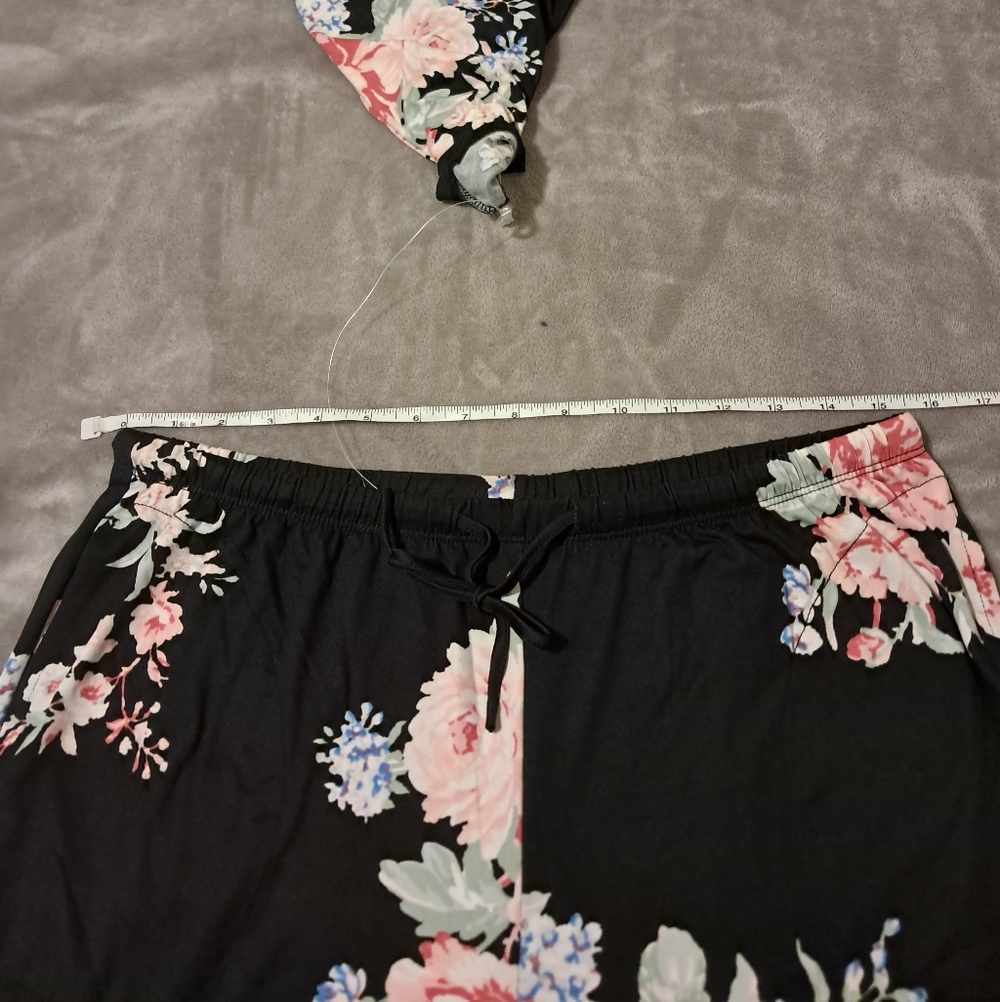 Flora Nikrooz Womens Set Super Soft Satin Trim Pj's Sleep Loungwear Sz. L - Picture 5 of 11